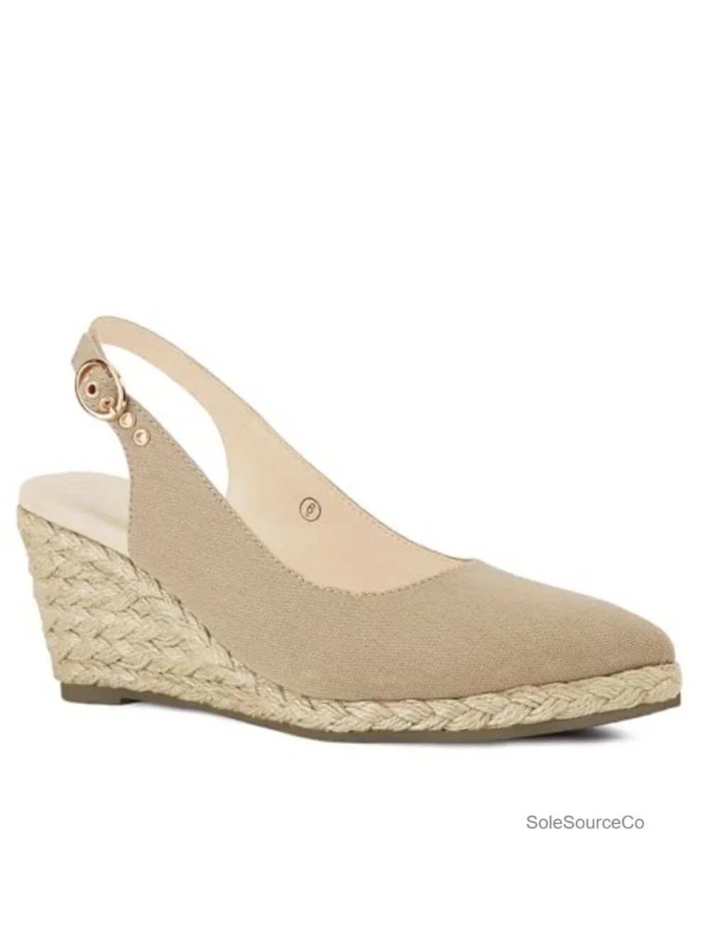 Wedge Sandals Espadrilles Closed Toe Slingback Buckle Strap Comfortable Summer